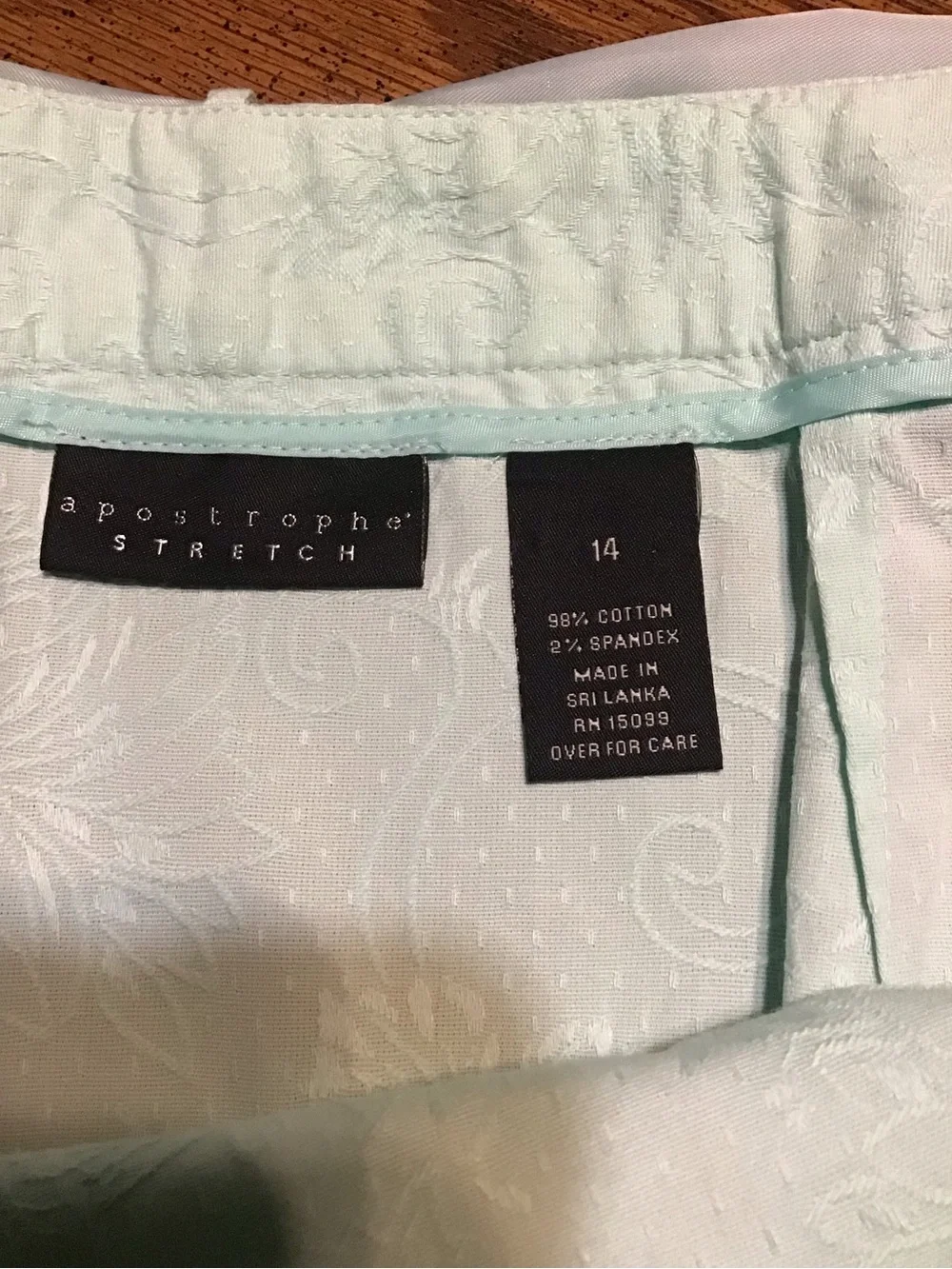 Apostrophe women’s size